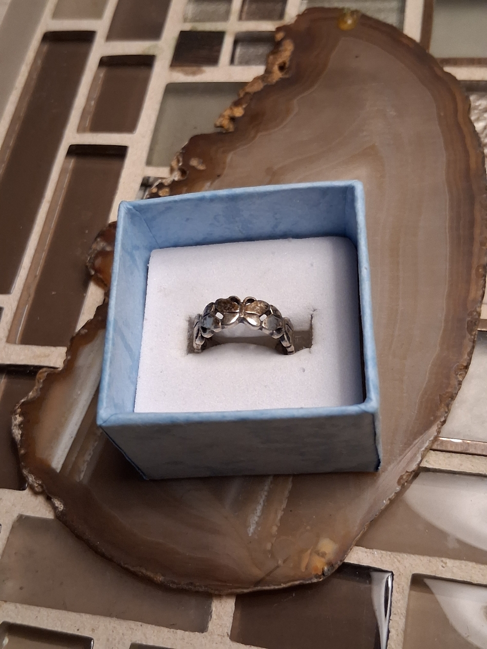 Butterfly Sterling Silver Band Ring - Silver